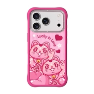 قاب برند یانگکیت مدل Lucky In Love گربه سرخابی یانگ کیت Youngkit آیفون مناسب برای Apple iPhone 17 Pro Max