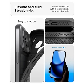 قاب برند اسپیگن مدل Liquid Air مناسب برای Apple iPhone 17 Pro