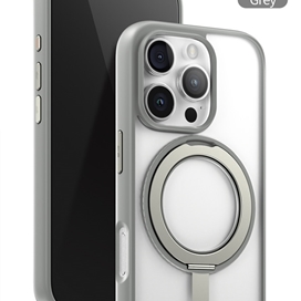 قاب برند بلوئو مدل Blueo crystal magsafe case with rotatable stand مناسب برای Apple iPhone 15 Pro