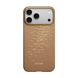 قاب آیفون 17 پرو مکس برند پی تاکا مدل PITAKA Ultra Slim Golden Glint مناسب برای Apple iPhone 17 Pro Max