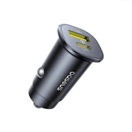 شارژر فندکی دو پورت 30 وات بیسوس Baseus GoTrip DP1 Car Charger BS-C15C1