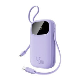 پاوربانک 45 وات 20000 با کابل متصل بیسوس Baseus Qpow 3 Enerfill FC31 Power Bank PPQD3-2045L