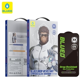 گلس محافظ صفحه برند بلوئو مدل Blueo Drop-Resistant Tempered Eye Protection Glass مناسب برای Apple iPhone 17