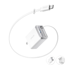 اداپتور 35 وات انکر مدل Anker Nano Charger (35W, Built-In Retractable USB-C Cable) A2658