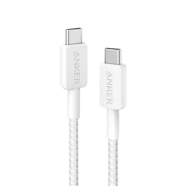 کابل شارژ 60 وات 0.9 متری USB-C به USB-C انکر مدل Anker 322 USB-C to USB-C Cable (Braided, 3ft, 60W) A81f5H11