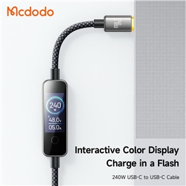کابل شارژ دو سر تایپ سی 240W مک دودو Mcdodo Cab Vision 240W 1.2m CA-8750