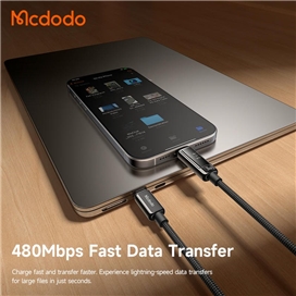 کابل شارژ تایپ سی به لایتینینگ 36W مک دودو Mcdodo Cab Vision 36W 1.2m CA-8880