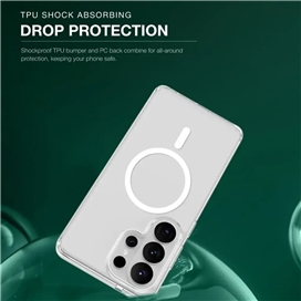 قاب مگ سیف S26 Ultra گرین لاین Green Lion MagSafe Crystal Clear Case GNMGCRS26U