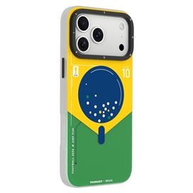 قاب جام جهانی فوتبال Brazil برزیل یانگ کیت آیفون مناسب برای Apple iPhone 17 Pro