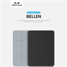 قاب آیپد برند کی فون مدل Keephone Bellen 5Viewing Modes Anti-scratch Eco-Leather مناسب برای iPad Pro 11 2018 2020 2022