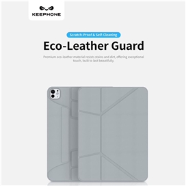 قاب آیپد برند کی فون مدل Keephone Bellen 5Viewing Modes Anti-scratch Eco-Leather مناسب برای iPad Pro 11 2018 2020 2022
