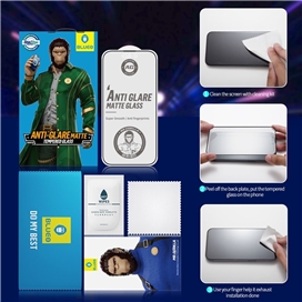 گلس فول BLUEO Full Cover Anti Glare Matte Glass Anti Static مناسب برای Apple iPhone 16E