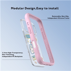 قاب برند یانگکیت مدل Letter Rabbit خرگوش صورتی یانگ کیت Youngkit آیفون مناسب برای Apple iPhone 17 Pro Max