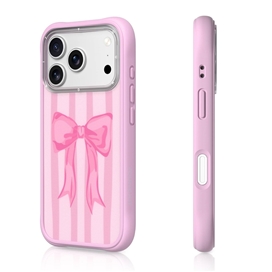 قاب برند مدل Papion پاپیون راه راه صورتی یانگ کیت Youngkit آیفون مناسب برای Apple iPhone 17 Pro Max