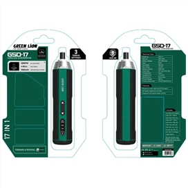 پیچ گوشتی شارژی گرین لاین Green Lion GSD-17 Screwdriver GNGSD17CS