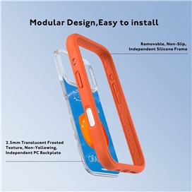قاب برند یانگکیت مدل Orange Juce نارنجی Youngkit آیفون مناسب برای Apple iPhone 17 Pro Max