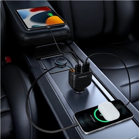 شارژر فندکی 81وات پاورولوژی Powerology Cyber Car Charger PCCSR027BK