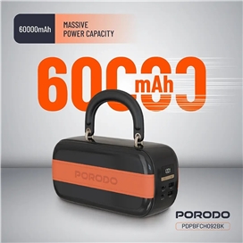پاوربانک 100وات 60000 پرودو Porodo Sway power bank PDPBFCH092BK