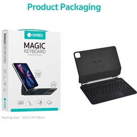 کیبورد کیس مگنتی iPad Air 10.9 2022 کوتسی Coteci Magic Keyboard 64018