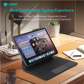 کیبورد کیس مگنتی iPad Air 10.9 2022 کوتسی Coteci Magic Keyboard 64018