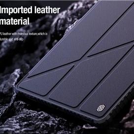 کیف کلاسوری نیلکین مدل Bumper Leather Case Pro مناسب برای تبلت سامسونگ Galaxy Tab S10 Plus Galaxy Tab S9 Plus
