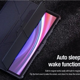کیف کلاسوری نیلکین مدل Bumper Leather Case Pro مناسب برای تبلت سامسونگ Galaxy Tab S10 Plus Galaxy Tab S9 Plus