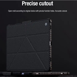 کیف کلاسوری نیلکین مدل Bumper Leather Case Pro مناسب برای تبلت سامسونگ Galaxy Tab S10 Plus Galaxy Tab S9 Plus