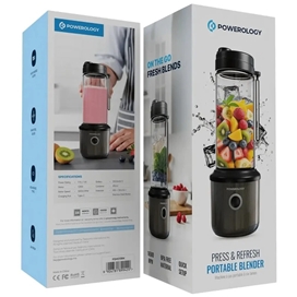 مخلوط کن قابل حمل شارژی پاورولوژی Powerology Press Refresh PSM013BK