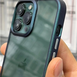 قاب دور براق دارای محافظ لنز مجیک مناسب برای آیفون 13 پرو مکس Magic Mask iPhone 13 Pro Max