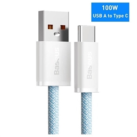 کابل شارژ فست تایپ سی 100 وات 2 متر Baseus Dynamic Series Fast Charging Data Cable USB to Type-C CALD000716