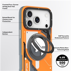 قاب Youngkit یانگ کیت Cyberpunk 360 Magsafe Stand آیفون مناسب برای Apple iPhone 17 Pro Max