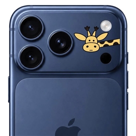 محافظ دور لنز طرح زرافه برند بلو مدل Blueo Invisible Shock-Resistant Lens Protection مناسب برای Apple iPhone 18 Pro