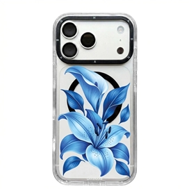 قاب لیلیوم آبی Blue Lilium با مگ سیف برند بلو Blueo آیفون مناسب برای Apple iPhone 17 Pro Max