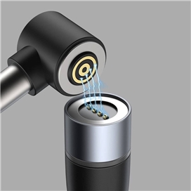 کابل شارژر مگنتی لپ تاپ بیسوس طول 2 متر توان 100 وات Baseus Zinc Lenovo Type C to DC CATXC-X01