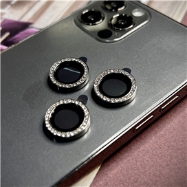محافظ لنز دوربین مجزا نگین دار مناسب برای Apple iPhone 13 Pro