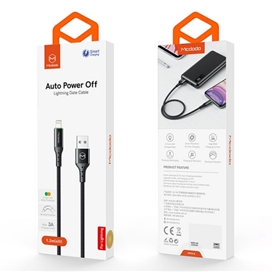 کابل شارژ هوشمند لایتنینگ مک دودو Mcdodo Auto Power Off Lightninig Cable 1.8m CA-7411