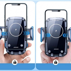 شارژر وایرلس و پایه نگهدارنده موبایل داخل خودرو جویروم Joyroom Wireless car charger holder (dashboard version) JR-ZS241