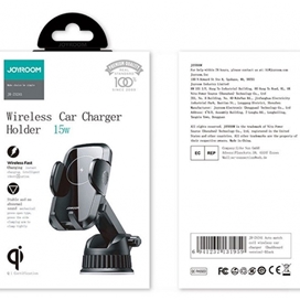 شارژر وایرلس و پایه نگهدارنده موبایل داخل خودرو جویروم Joyroom Wireless car charger holder (dashboard version) JR-ZS241