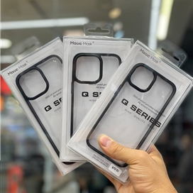 قاب شفاف مجیک ماسک Magic Mask مدل کیو سریز Q Series دور لنز دار برای آیفون سری 13 پرو