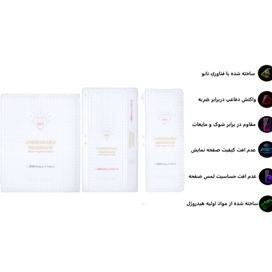 محافظ صفحه نمایش بوف مدل Hg01 مناسب برای گوشی موبایل سامسونگ Galaxy Z Fold 3 به همراه محافظ پشت گوشی