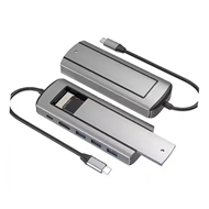 هاب و باکس هارد m2 کوتسی COTECi 6-in-1 type-c Hub &Disk Storage M.2 SSD 16029