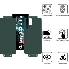 محافظ صفحه نمایش بوف مدل Full Body مناسب برای گوشی موبایل سامسونگ Galaxy S22 Ultra به همراه محافظ پشت گوشی