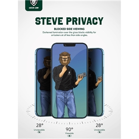 محافظ صفحه نمایش حریم شخصی گرین مدل Steve-Privacy مناسب برای گوشی موبایل اپل iPhone 11 / XR