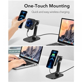پایه نگهدارنده و شارژر مگسیف رومیزی ESR HaloLock Adjustable Wireless Charging Stand