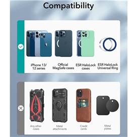 هولدر و شارژر وایرلس خودرو ESR Halolock Shift Wireless Car Charger