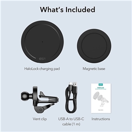 هولدر و شارژر وایرلس خودرو ESR Halolock Shift Wireless Car Charger