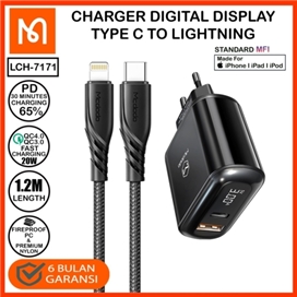 شارژر 20W مک دودو Mcdodo مدل CH-7171 بهمراه کابل لایتنینگ Type C