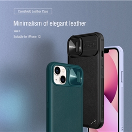 کاور نیلکین مدل CamShield Leather مناسب برای گوشی موبایل اپل IPhone 13