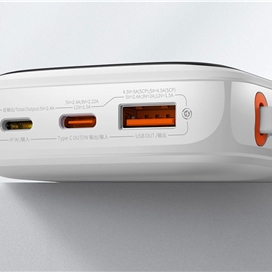 پاوربانک شارژر سریع 22.5 وات تایپ‌سی به همراه کابل تایپ‌سی 0.5 متری 10000 بیسوس Baseus Qpow Pro Fast Charge Power Bank PPQD020101