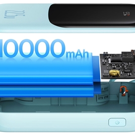 پاوربانک شارژر سریع 22.5 وات تایپ‌سی به همراه کابل تایپ‌سی 0.5 متری 10000 بیسوس Baseus Qpow Pro Fast Charge Power Bank PPQD020101